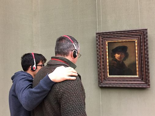 Un autoritratto di Rembrandt  nella Gemaldegalerie - foto Blue Lama