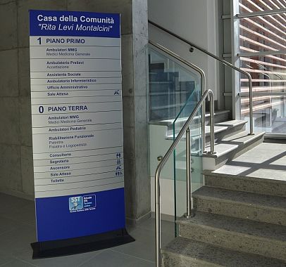 L'interno della nuova Casa della salute